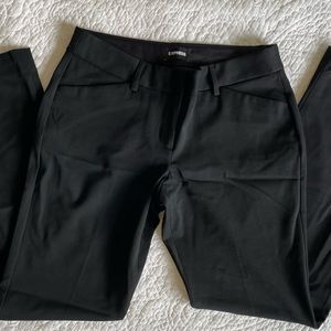 Express BLACK Editor Barely Boot Low Rise Pants (Size: 6S)